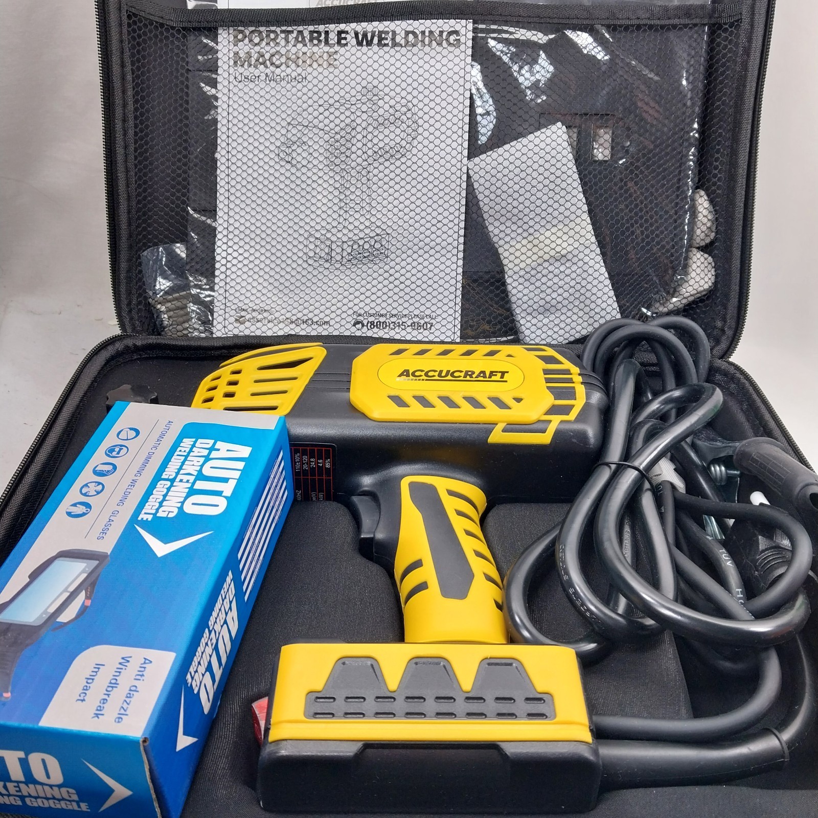 Portable Welding Machine 110V ARC Portable Welder with Carrying Case
