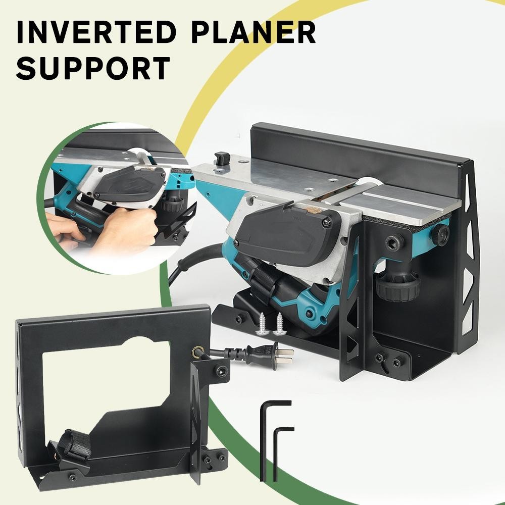 Turn your PLANER into a JOINTER! Steel Electric Planer Stand Inverted Bracket!