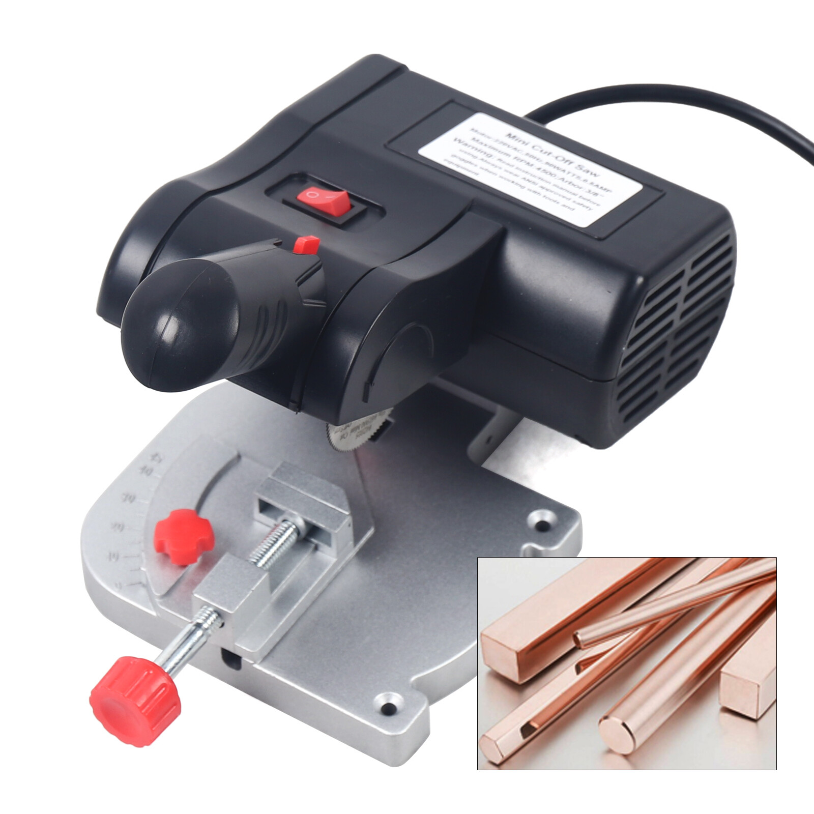 90Watt Mini Bench Table Top Cut-Off Saw Portable DIY Cutting Metal Wood Plastic