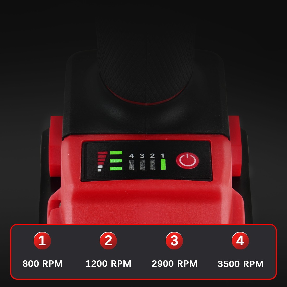Cordless Brushless Impact Driver 320Nm 4-Speed Tool for Milwaukee M18
