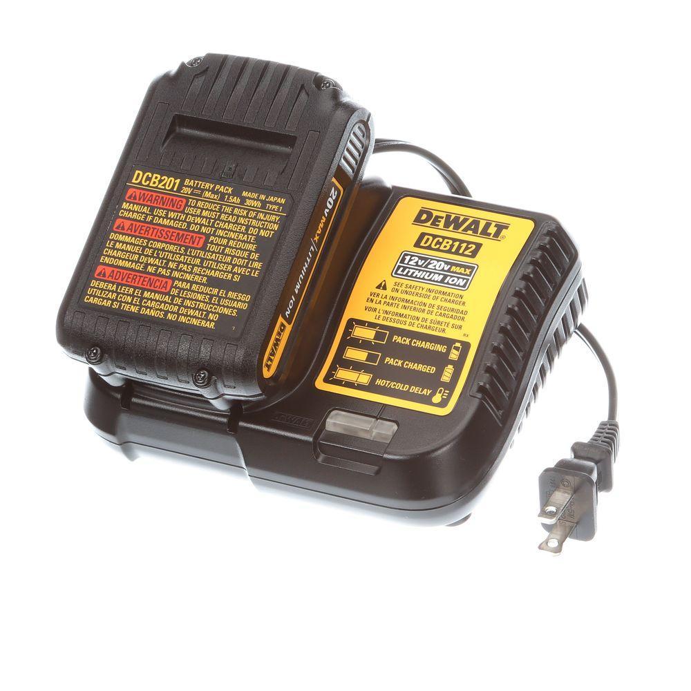 DEWALT 20-Volt MAX Lithium-Ion Cordless 1/4 in. Impact Driver with (2) Batteries