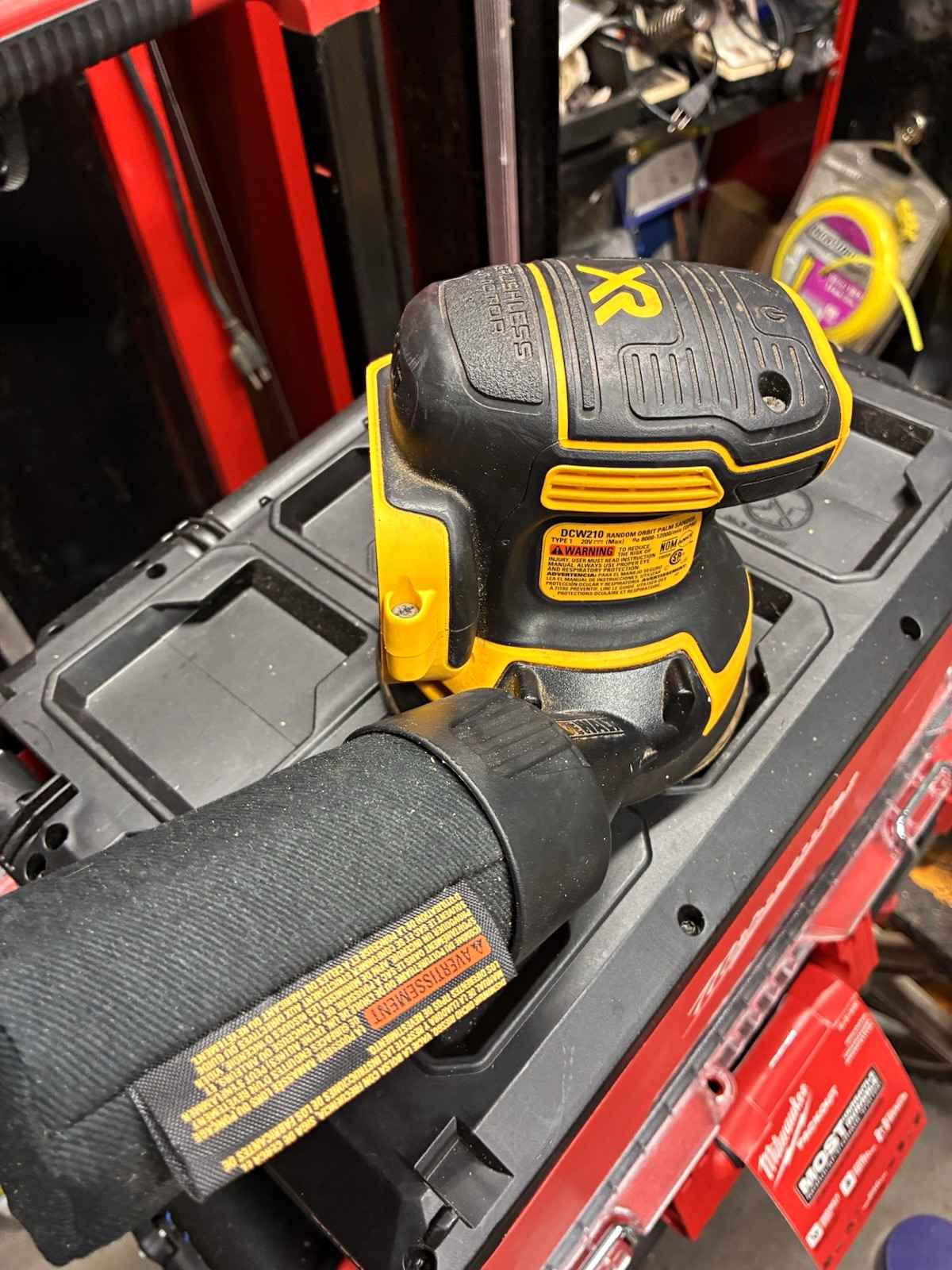 DEWALT DCW210 20V XR Brushless Random Orbit Orbital Sander, Tool Only
