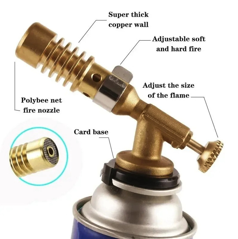 1pc Gas Welding Torch Portable Blowtorch High Temp Brass Brazing Tool – NEW