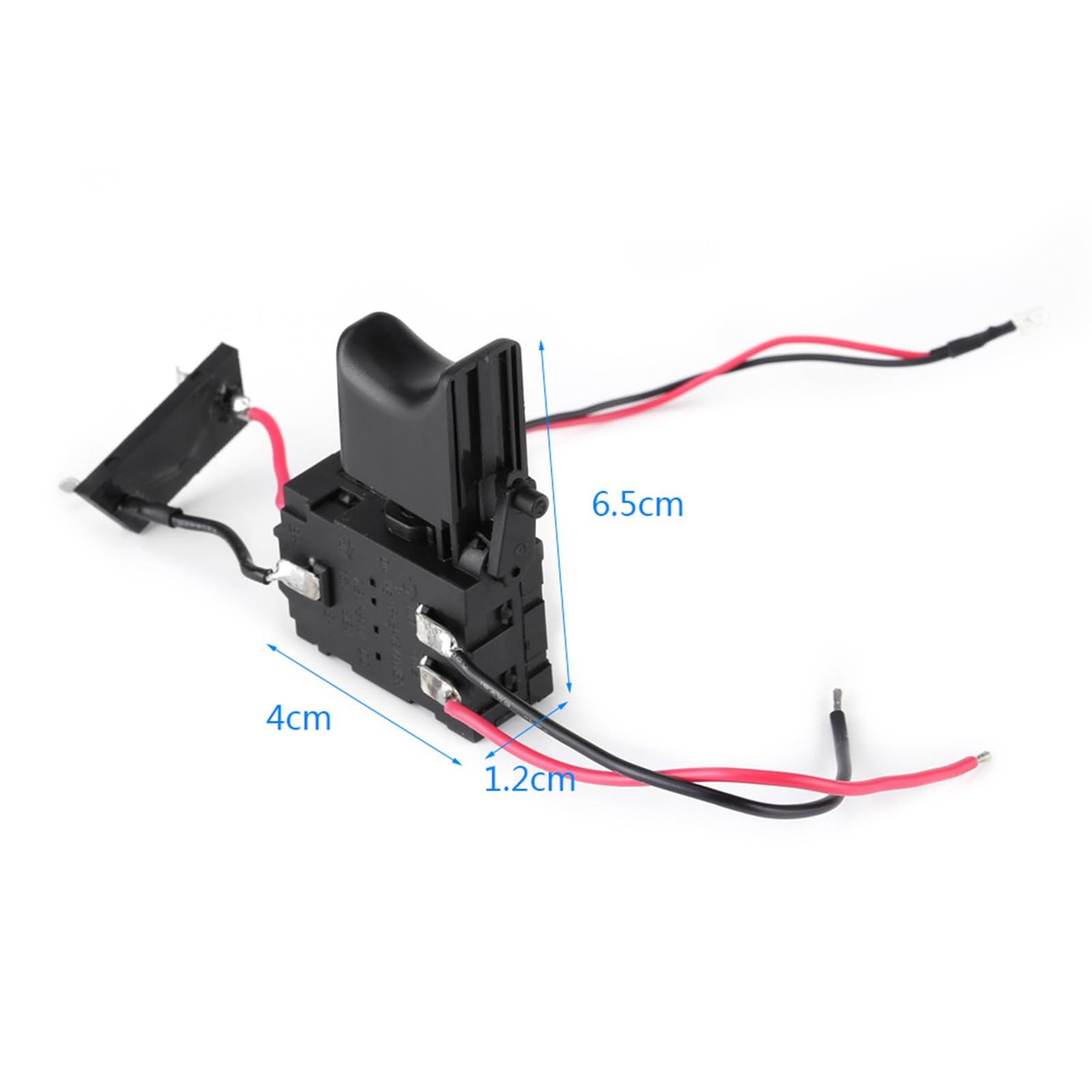 Cordless Electric Drill Trigger Switch Speed Control DC 7.2V24V With Light 1 PC