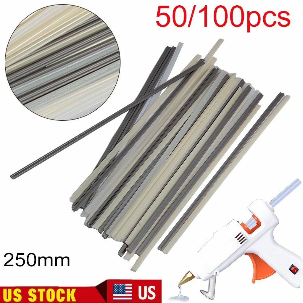 50/100X Plastic Welding Rods ABS/PP/PVC/PE Welding Sticks For Plastic Gun Welder