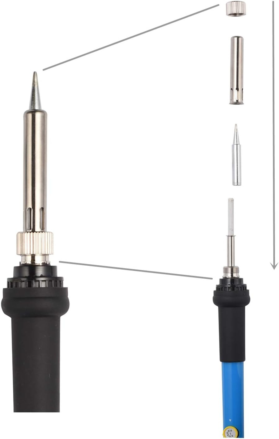 Electronics Soldering Iron Kit，60W 110V Adjustable Temperature Welding Tool