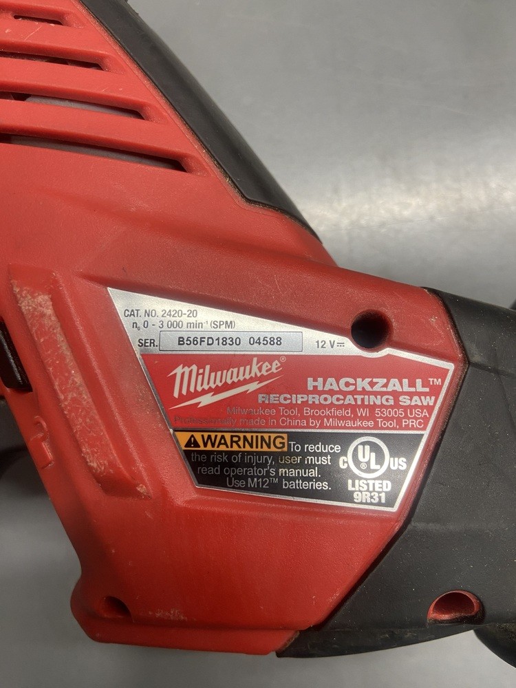 Milwaukee 2420-20 M12 12V M12 Reciprocating Saw & 1.5Ah Battery