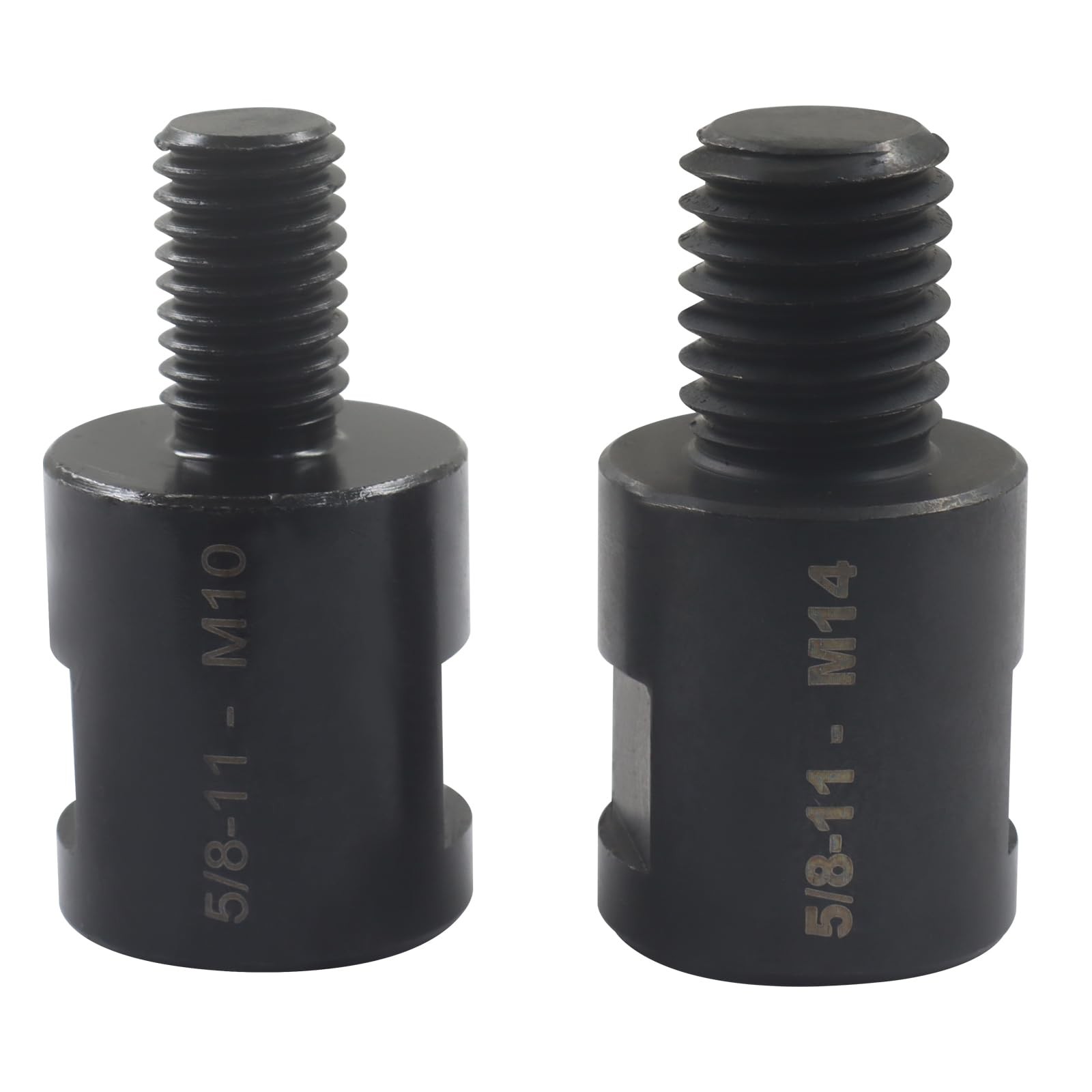 OSVJE 2 Pcs Angle Grinder Converter 5/8&Prime;-11 Female to M10/M14 Male, Black