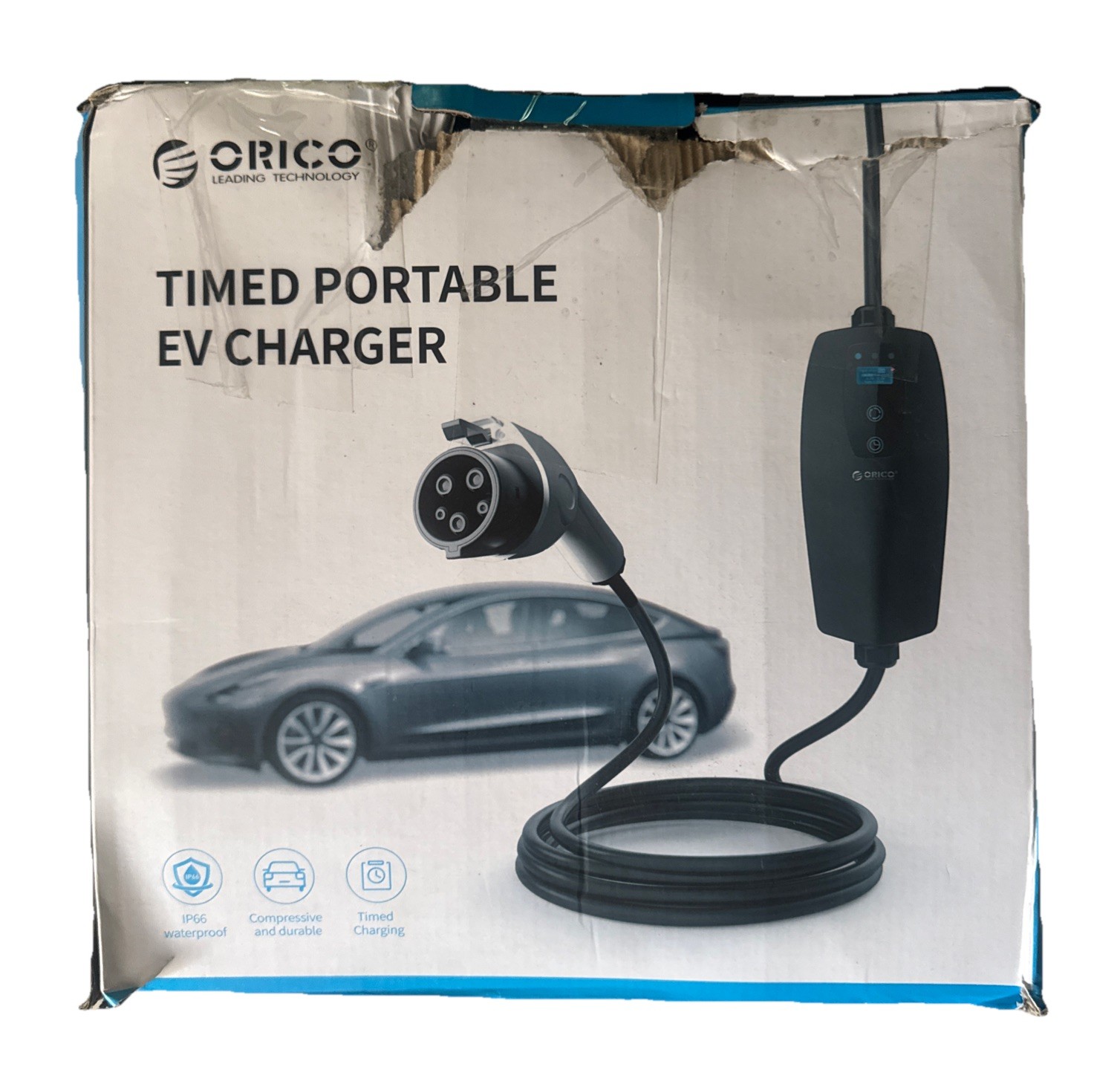 ORICO EV Level 1 & 2 Electric Vehicle Portable Charger 8-16Amp 110V/240V w/Bag