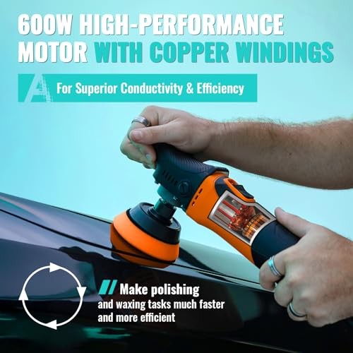 Mini Buffer Polisher, Rotary Car Buffer and Polisher Kit 6 Speeds, 1&Prime; /2&Prime; /3&Prime;