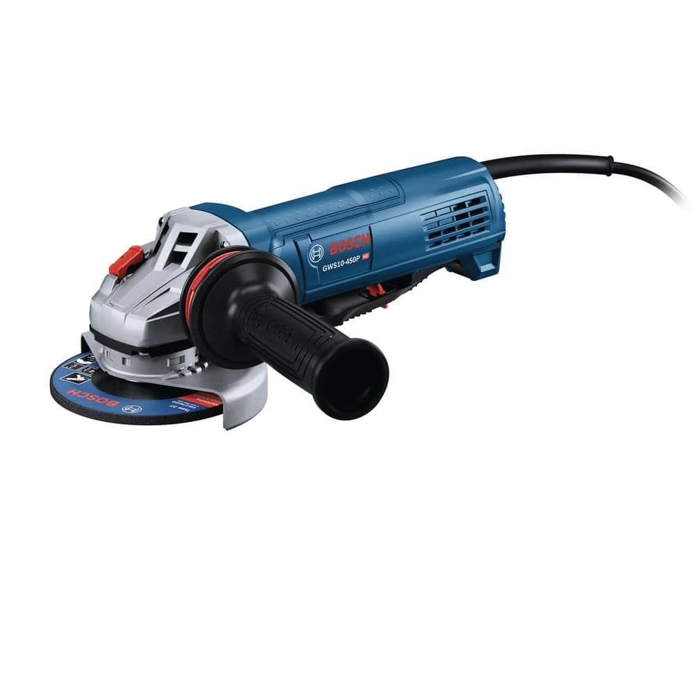 Bosch 10 Amp 4-1/2 in. Angle Grinder – Lock-On Paddle Switch, No Handle/Blade