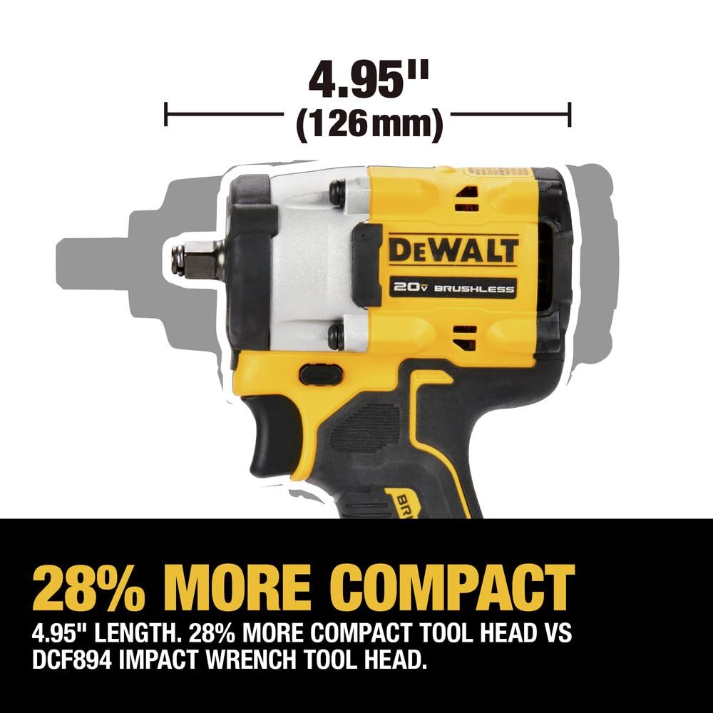 DEWALT ATOMIC 20V MAX* 3/8 in. Cordless Impact Wrench w/ Hog Ring Anvil DCF923B