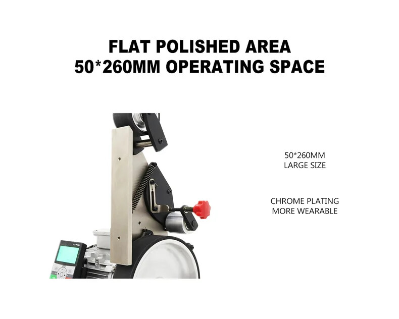 G-SI 220V/380V Electric Polishing Machine Mini Belt Sander Benchtop Belt Sander