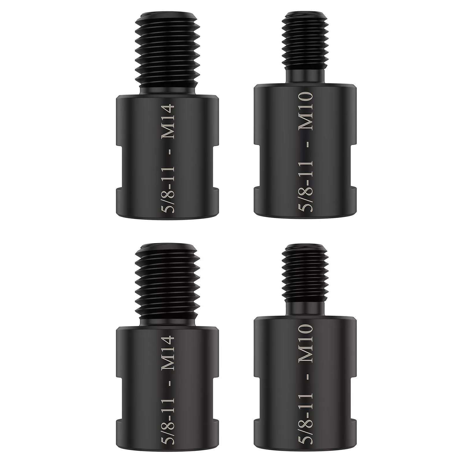 4x Adapter 5/8&Prime; 11 Female to M10/M14 Male for Angle Grinder Electric Drill
