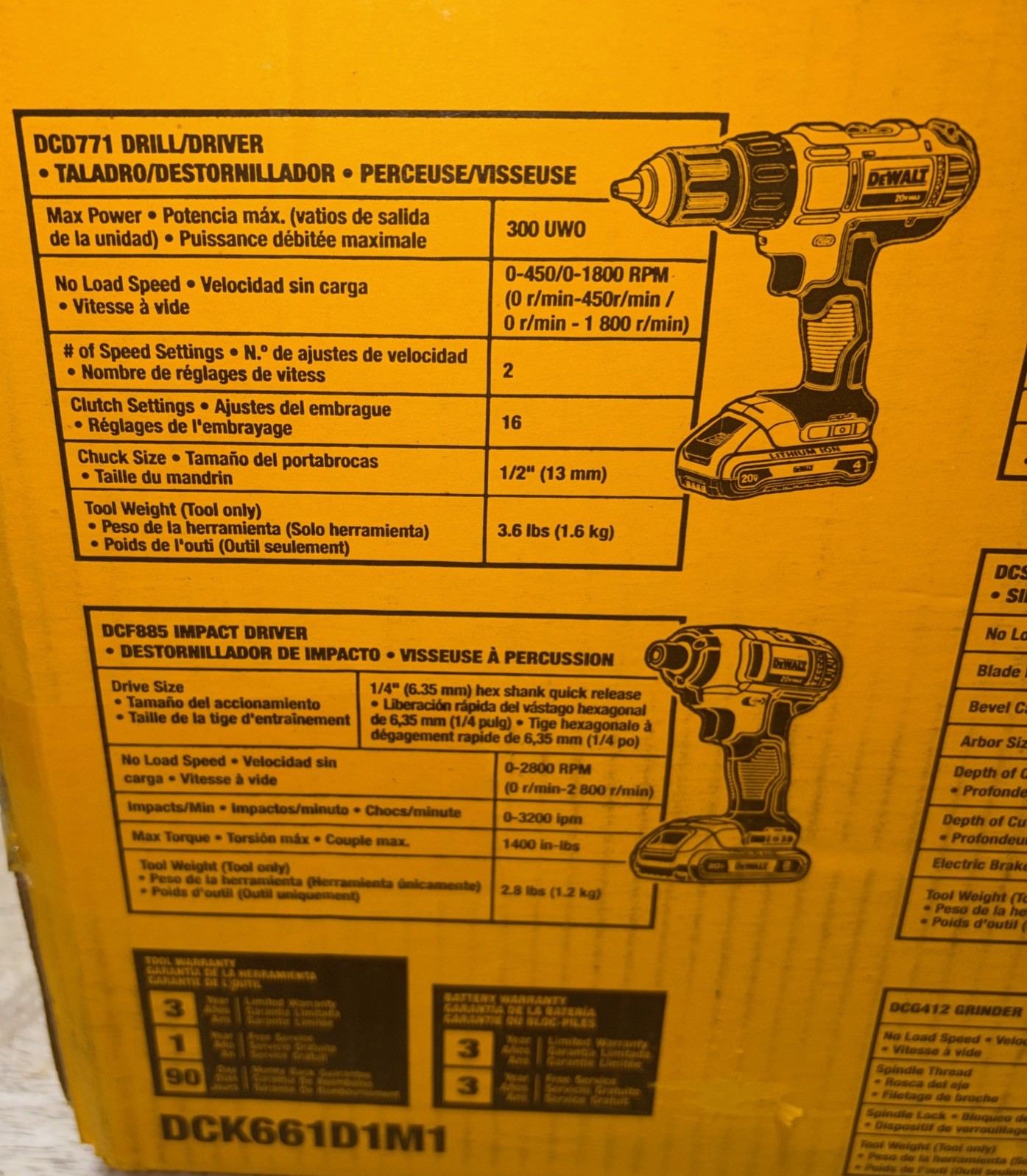 20V MAX Cordless 6 Tool Combo Kit 1 20V 4.0Ah Battery, 1 20V 2.0Ah Battery, Char