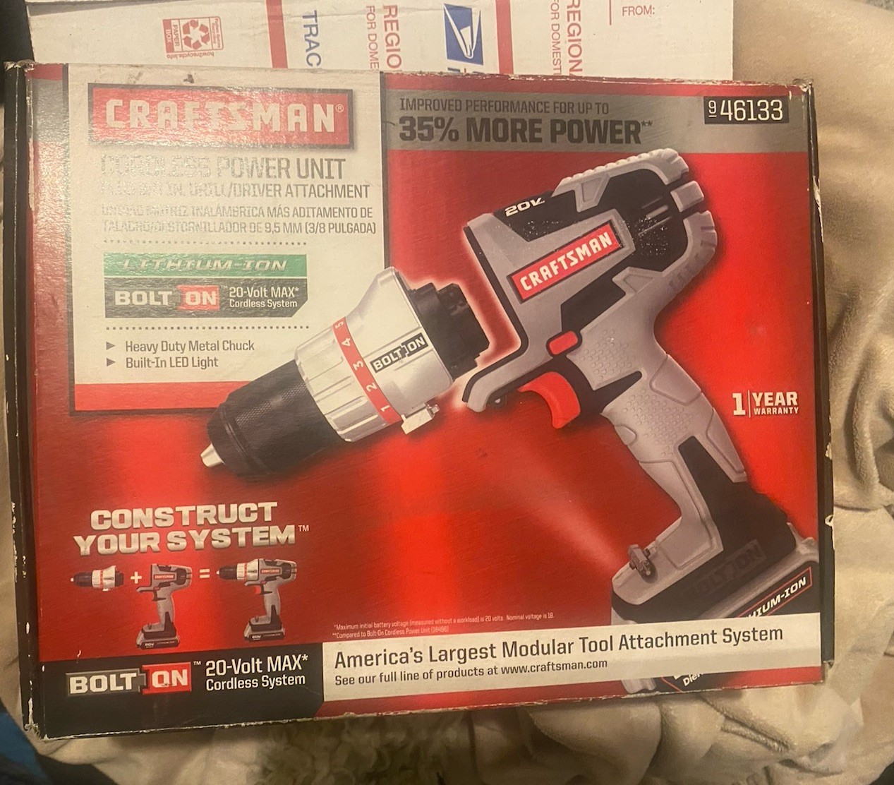 NEW Craftsman 20V Bolt On Drill Kit 00946133 Battery Charger