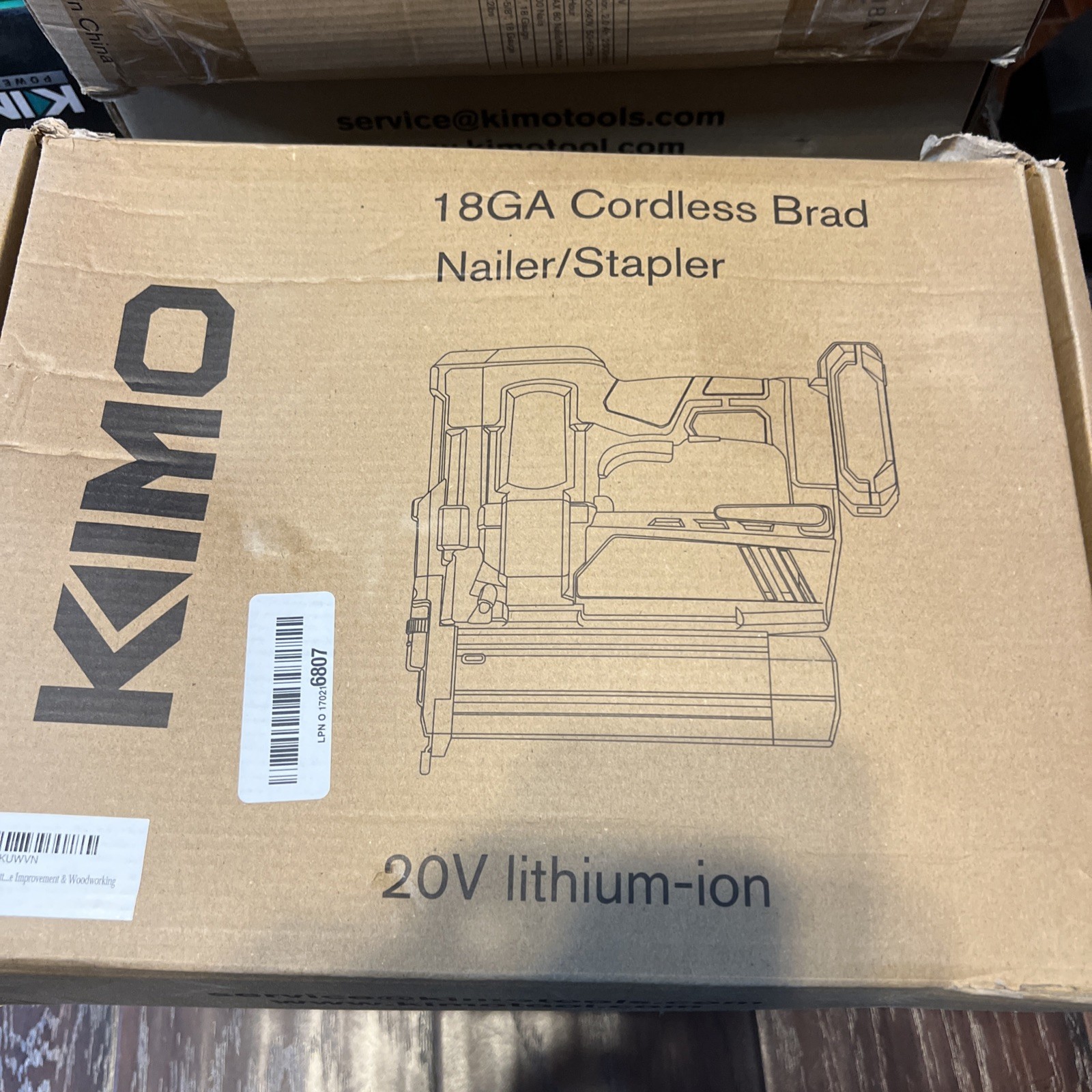 2 in 1 Cordless Nail Gun Brad Nailer with 18 GA w charger & 2 Batteries