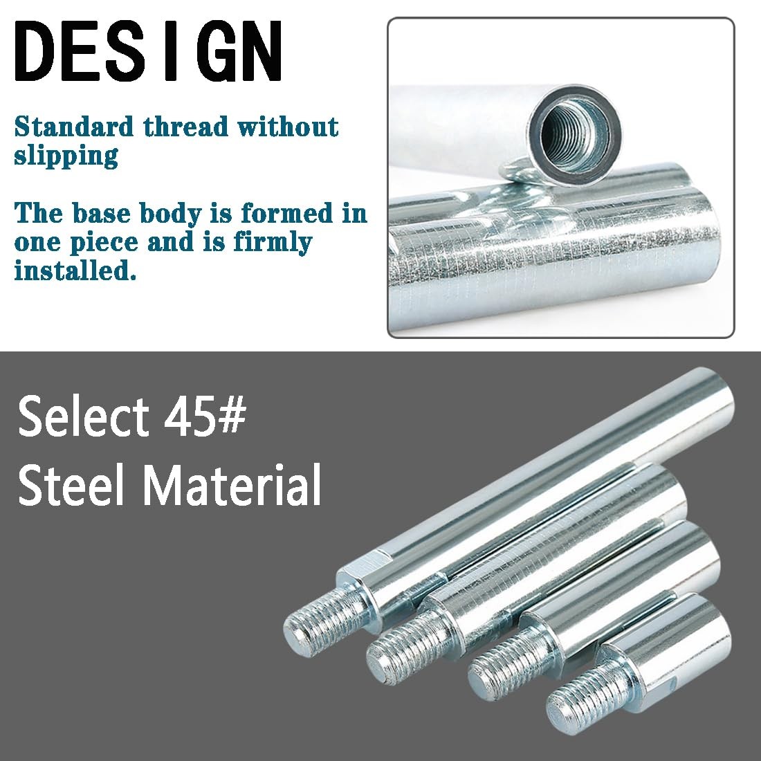 Angle Grinder Extension Rod,M10 Thread Polishing Machine Adapter Lever 4 Sets…