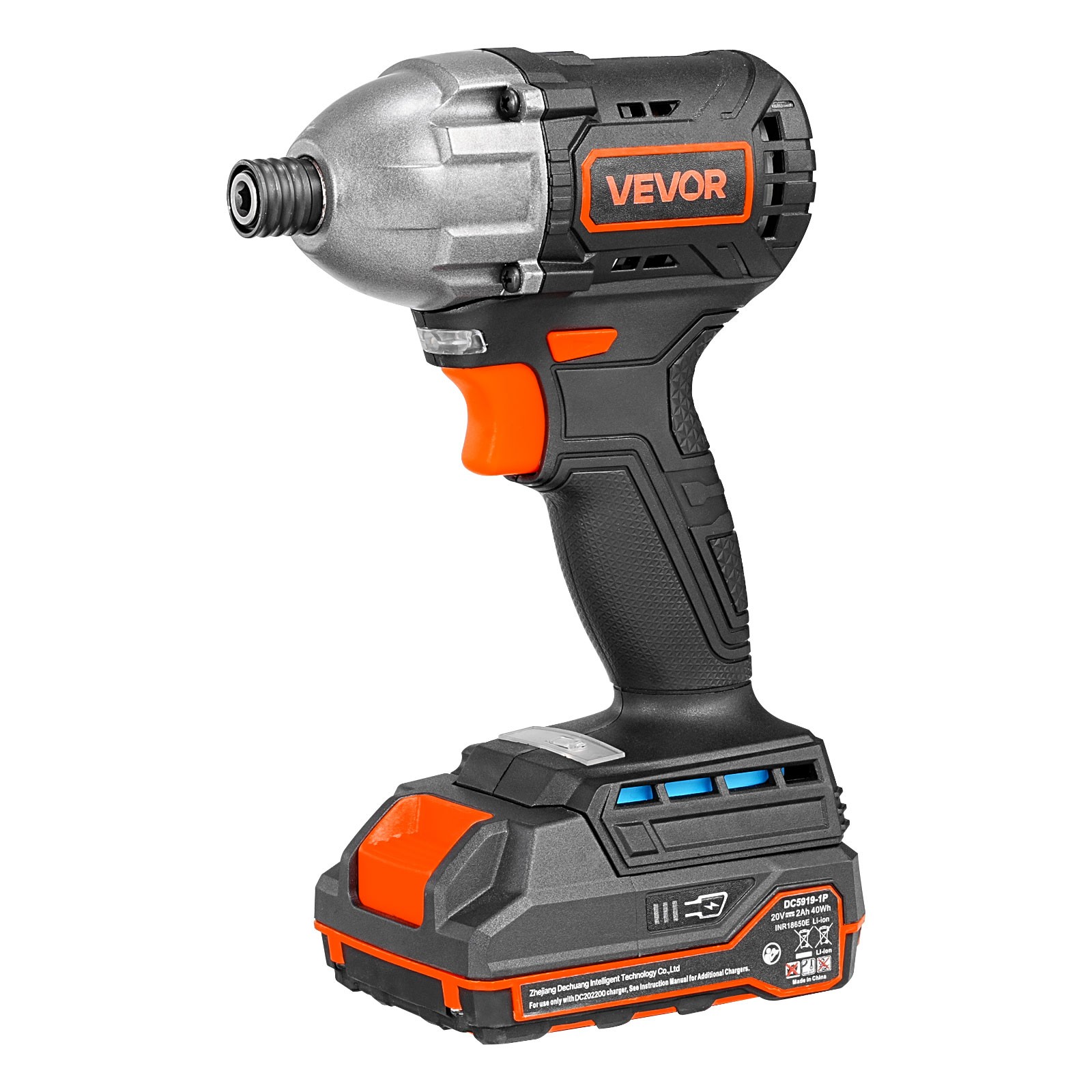 VEVOR Impact Driver Cordless Impact Driver 1/4 In 20 V Brushless Motor 2800 RPM
