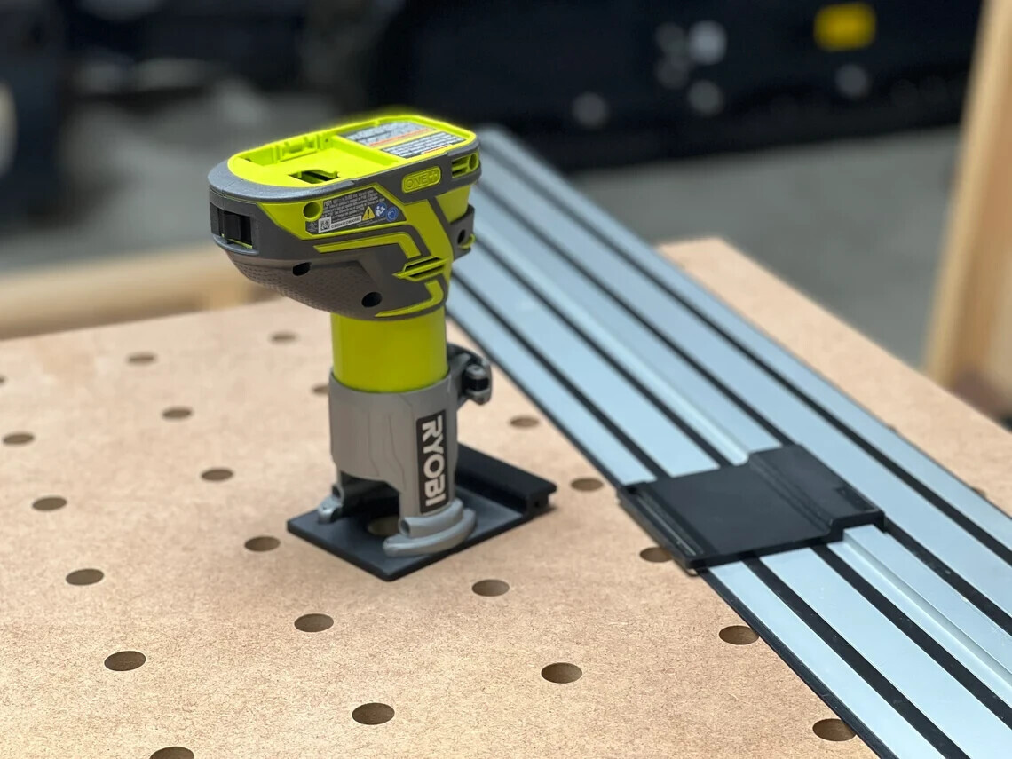 Ryboi Router Adapter for Dewalt Track Saw Guide Rail