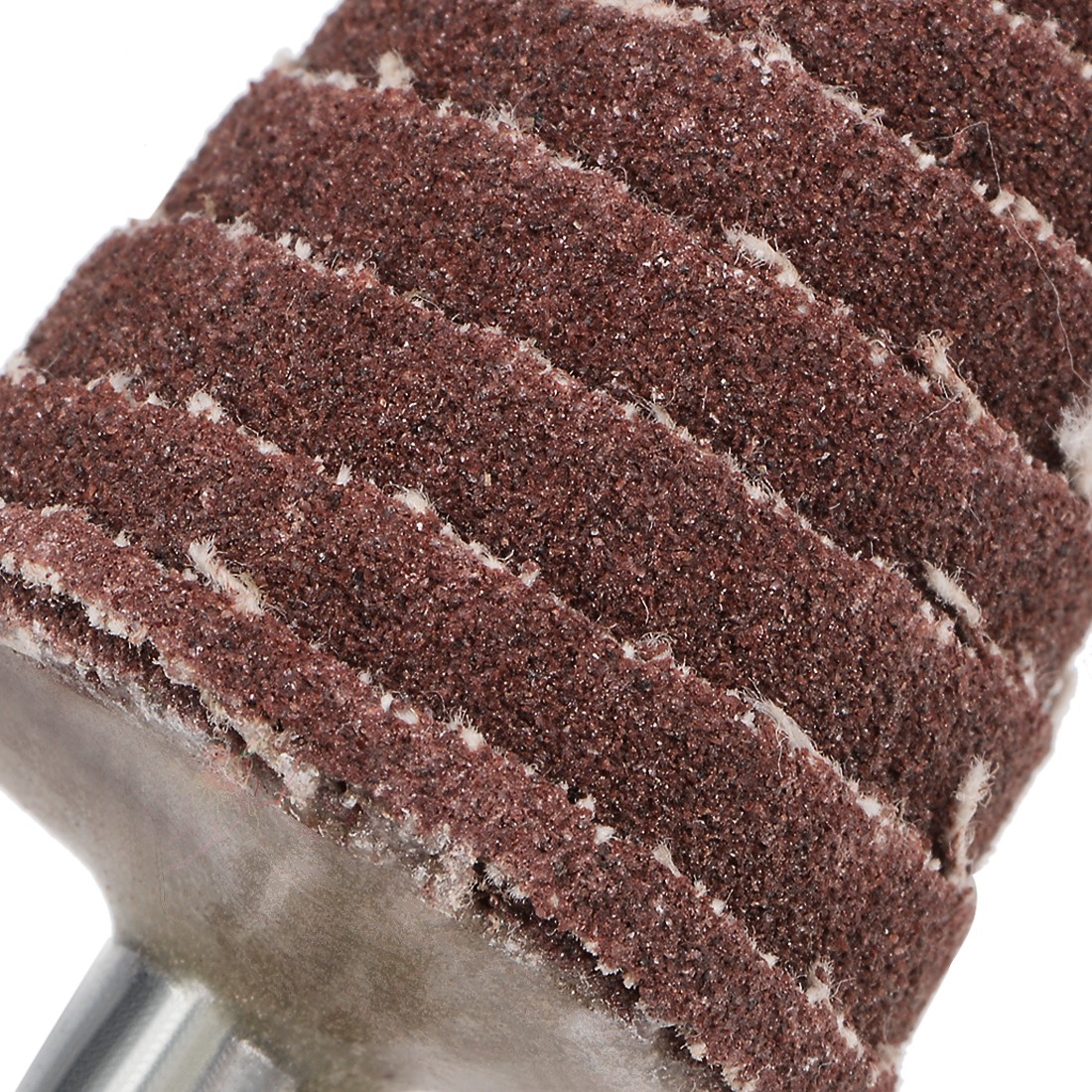 10Pcs 25mm Cone Shape Abrasive Flap Wheel 1/4&Prime; Shank for Deburring 120 Grits