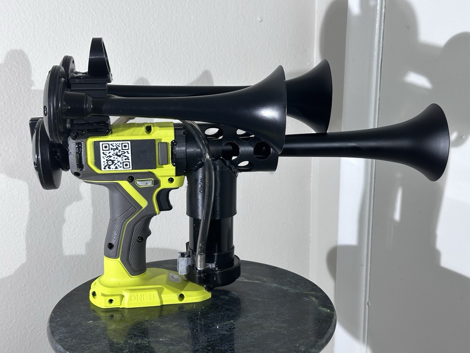Ryobi Tripple Air Horn Gun. Custom Design! (Horn Gun + Battery & Charger)