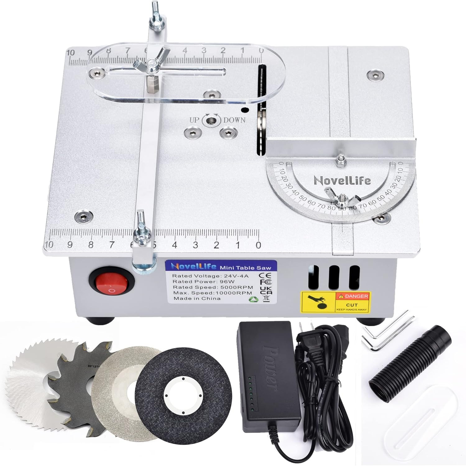 Mini Hobby Table Saw Handmade Woodworking Bench Saw DIY Model Crafts Cutting Too