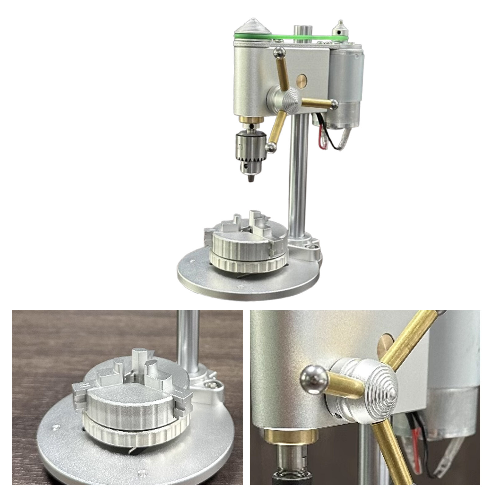 Portable Micro Bench Drill 0.3-4mm Drilling Machine Precision Watch Repair Tool