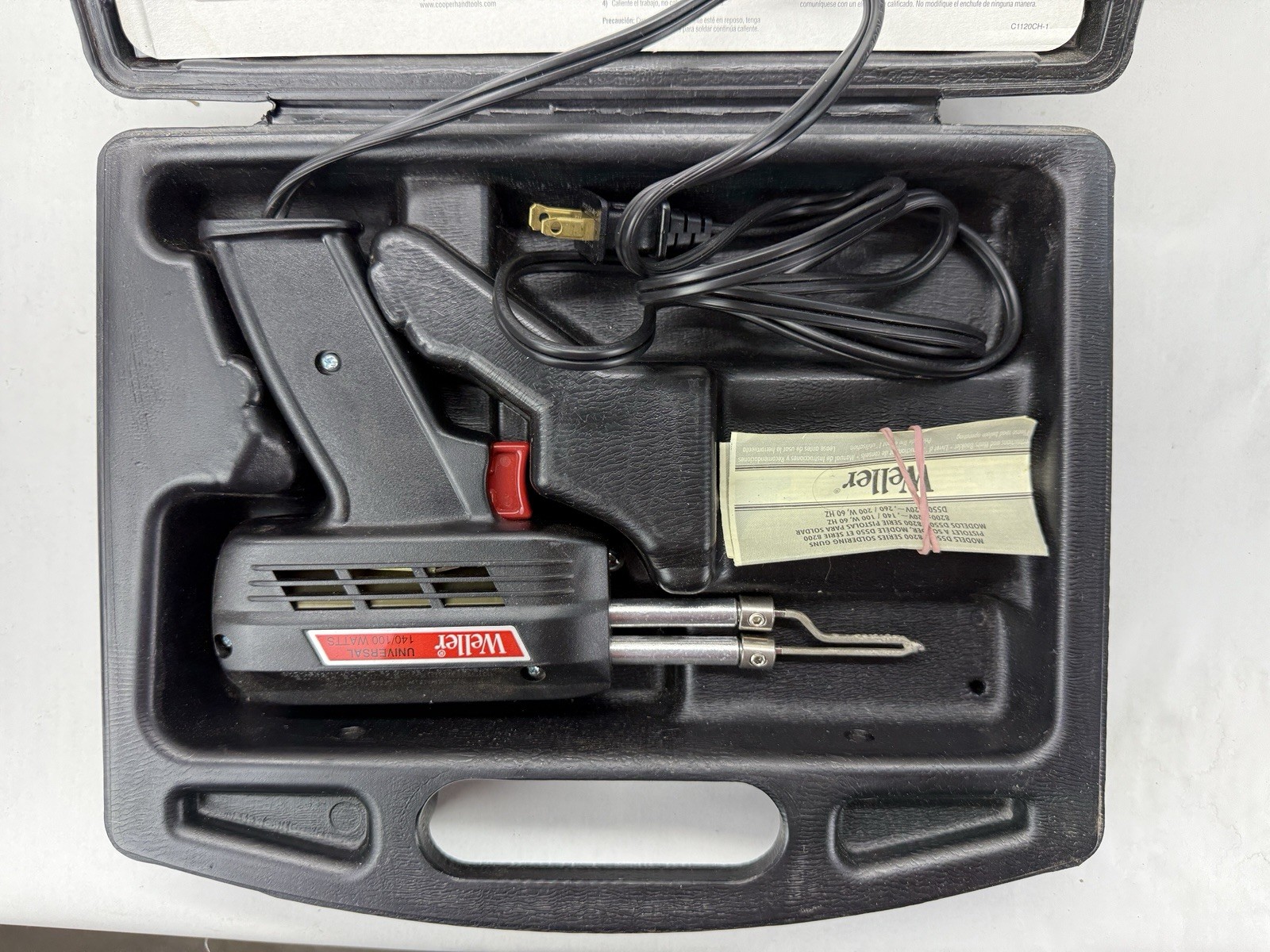 Weller 260W/200W Professional Soldering Gun Kit in Case Gun Only