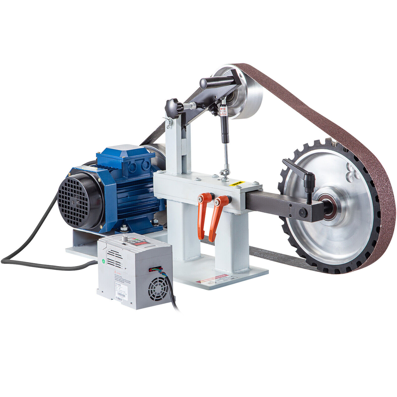 Belt Grinder 2&Prime; X 82&Prime; Complete Chassis with 2HP Motor & VFD Combo 3 in 1