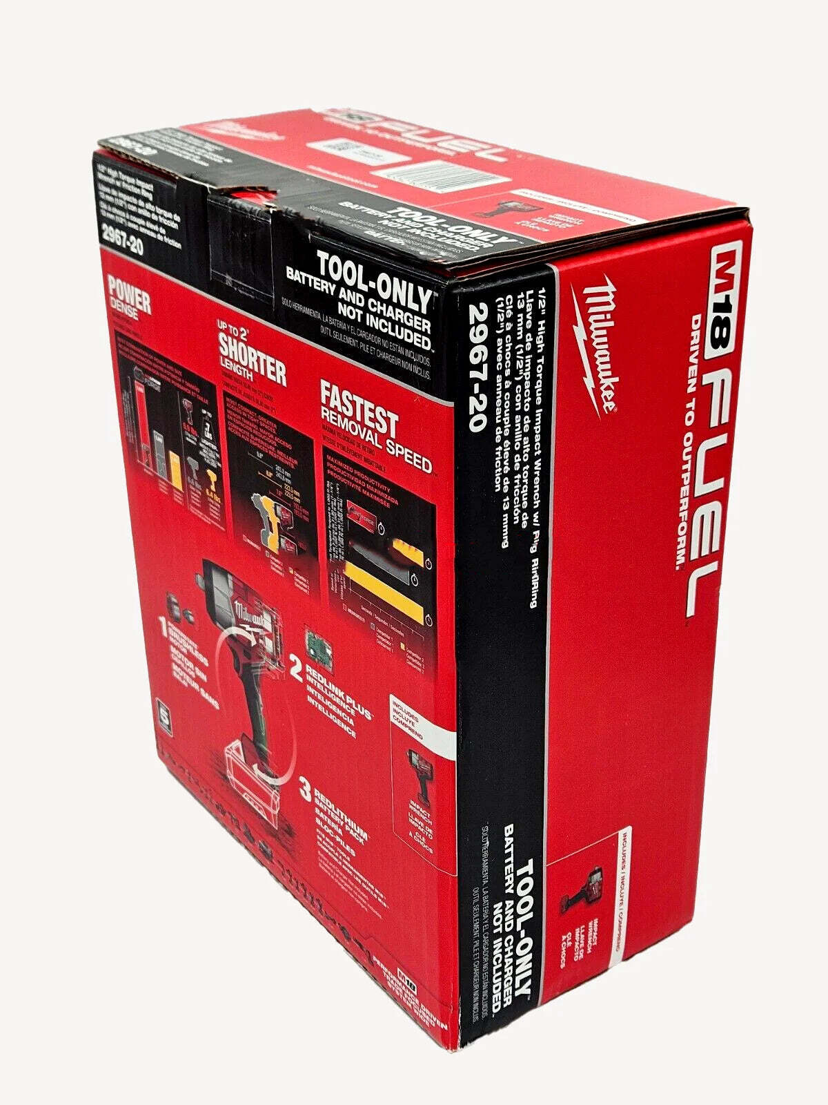 Milwaukee M18 2967-20 FUEL 1/2&Prime; High Torque Impact Wrench Friction Ring + Free 5