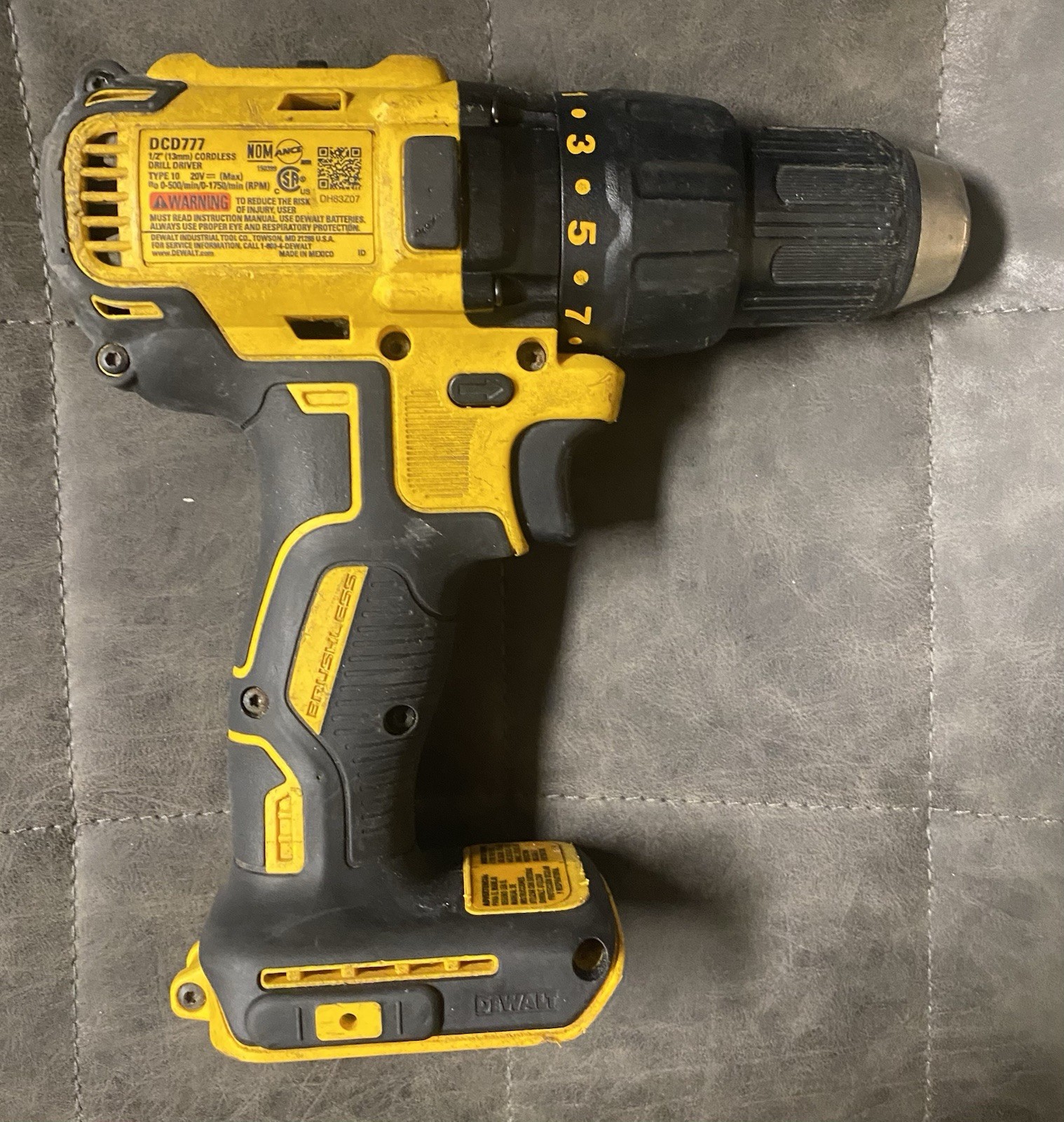 DeWalt DCD777 Brushless Drill 1/2&Prime; 20V Cordless Compact MAX 20 Volt Tool Only