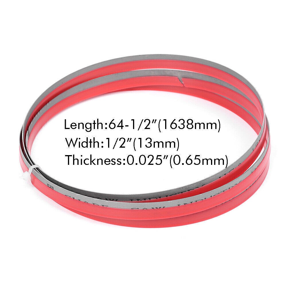 64-1/2&Prime; x 1/2&Prime; x14tpi M42 Bi-metal Band Saw Blades For Cutting Metal Tools