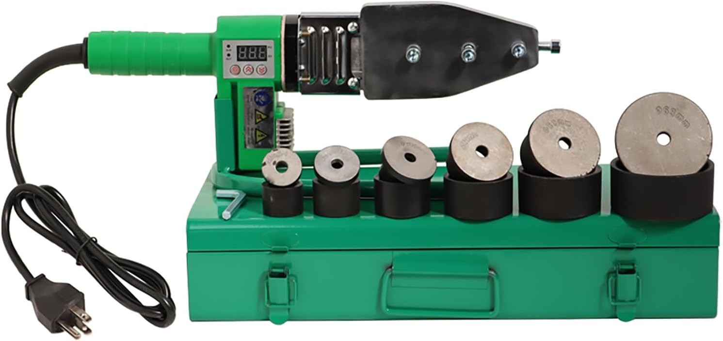 800W Plastic Pipe Welding Machine Digital Hot Melt Tool for PPR PE Water Pipes