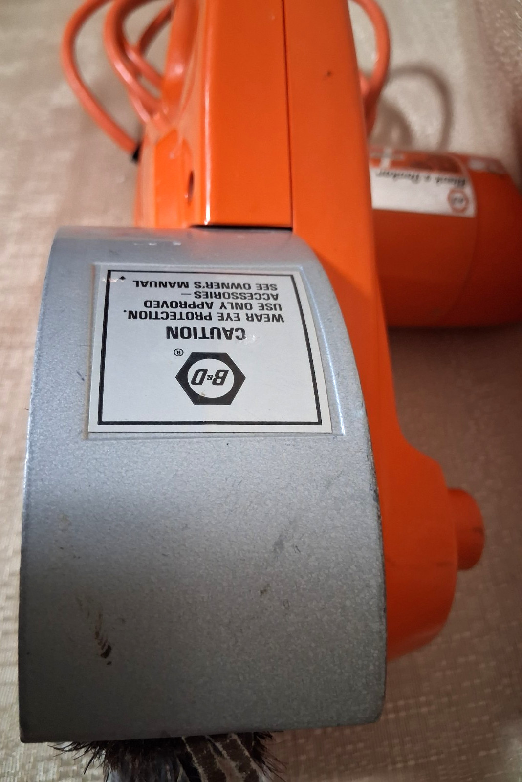Good Used BLACK & DECKER 7470 TYPE 1 WORK WHEEL 120V 6A 3400 RPM W/ FLAP WHEEL
