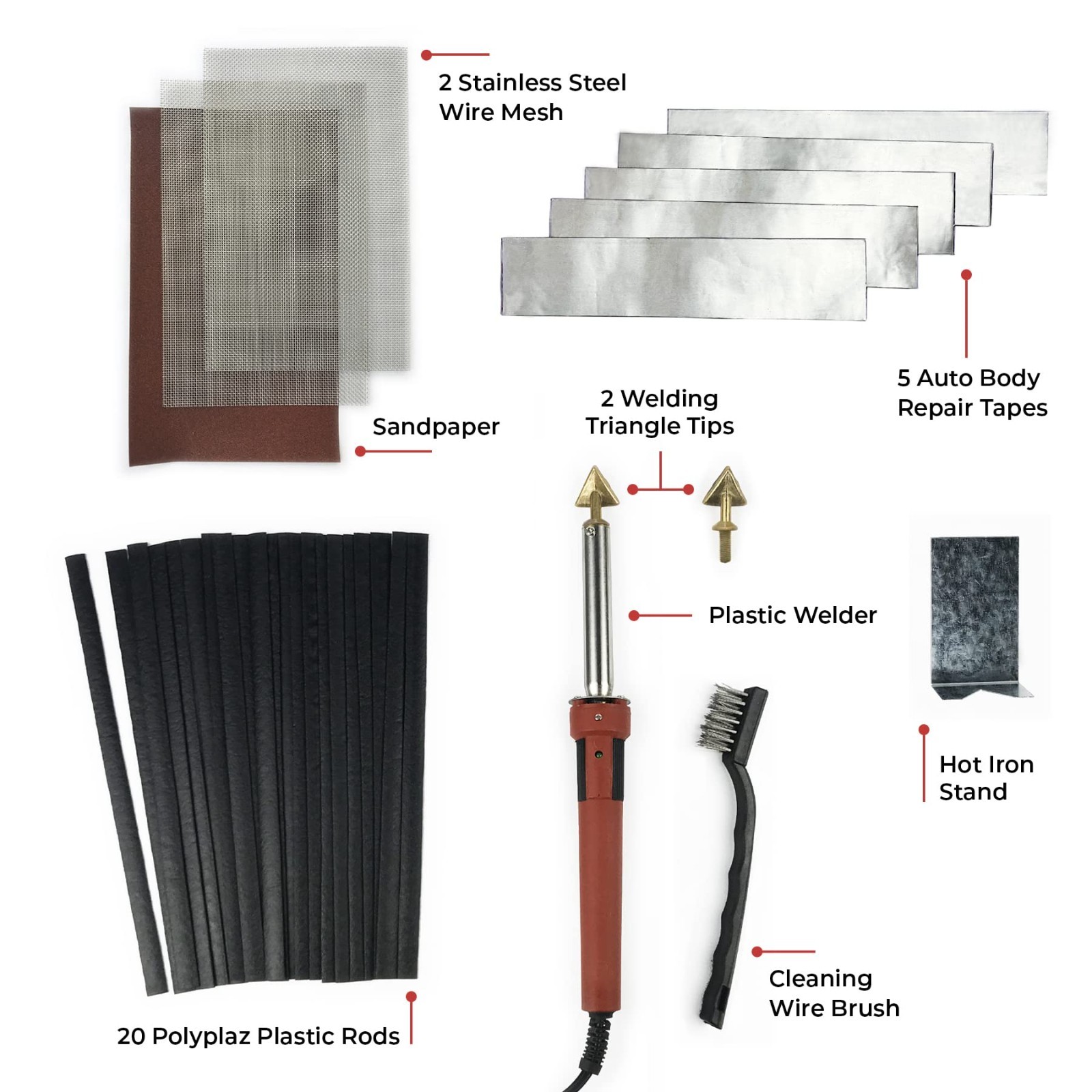 Plastic Welding Repair Kit 80W – UL-Certified, Fix Bumpers, Kayaks, Tanks & Tabs