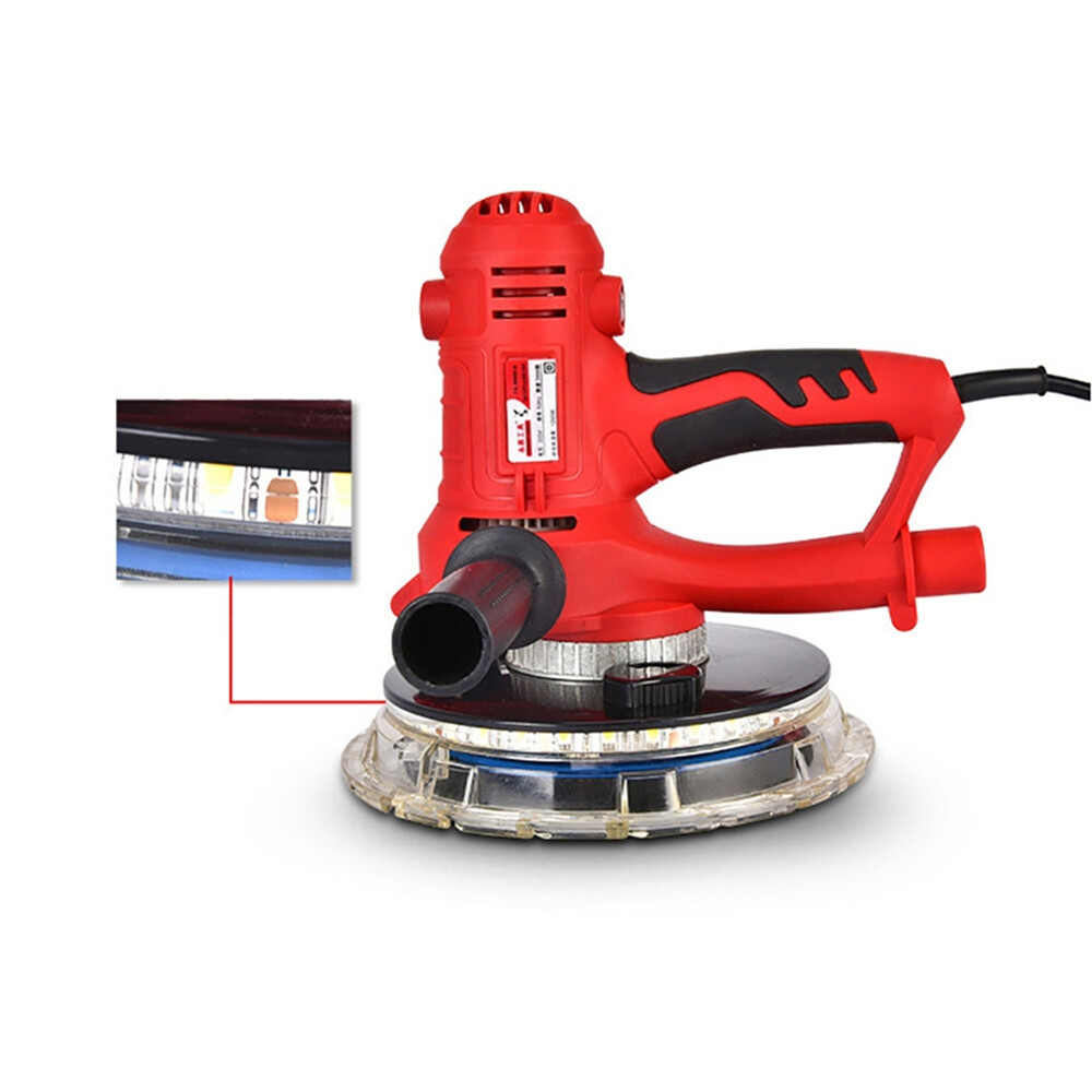 Electric Drywall Sander 1250W Wall Sander Automatic Vacuum System and LED Light