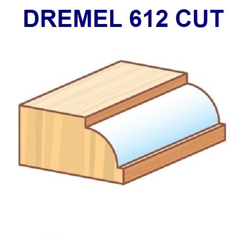 NEW DREMEL 3/32&Prime; 612 BEADING ROUTER BIT 1/8&Prime; SHANK ALL ROTARY TOOLS