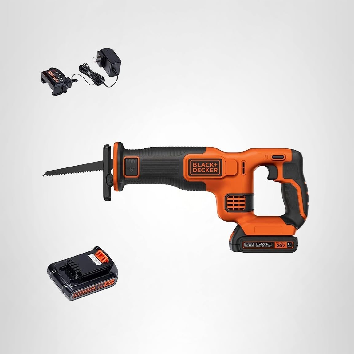 BLACK+DECKER 20V MAX Cordless Reciprocating Saw Kit BDCR20C Variable Speed