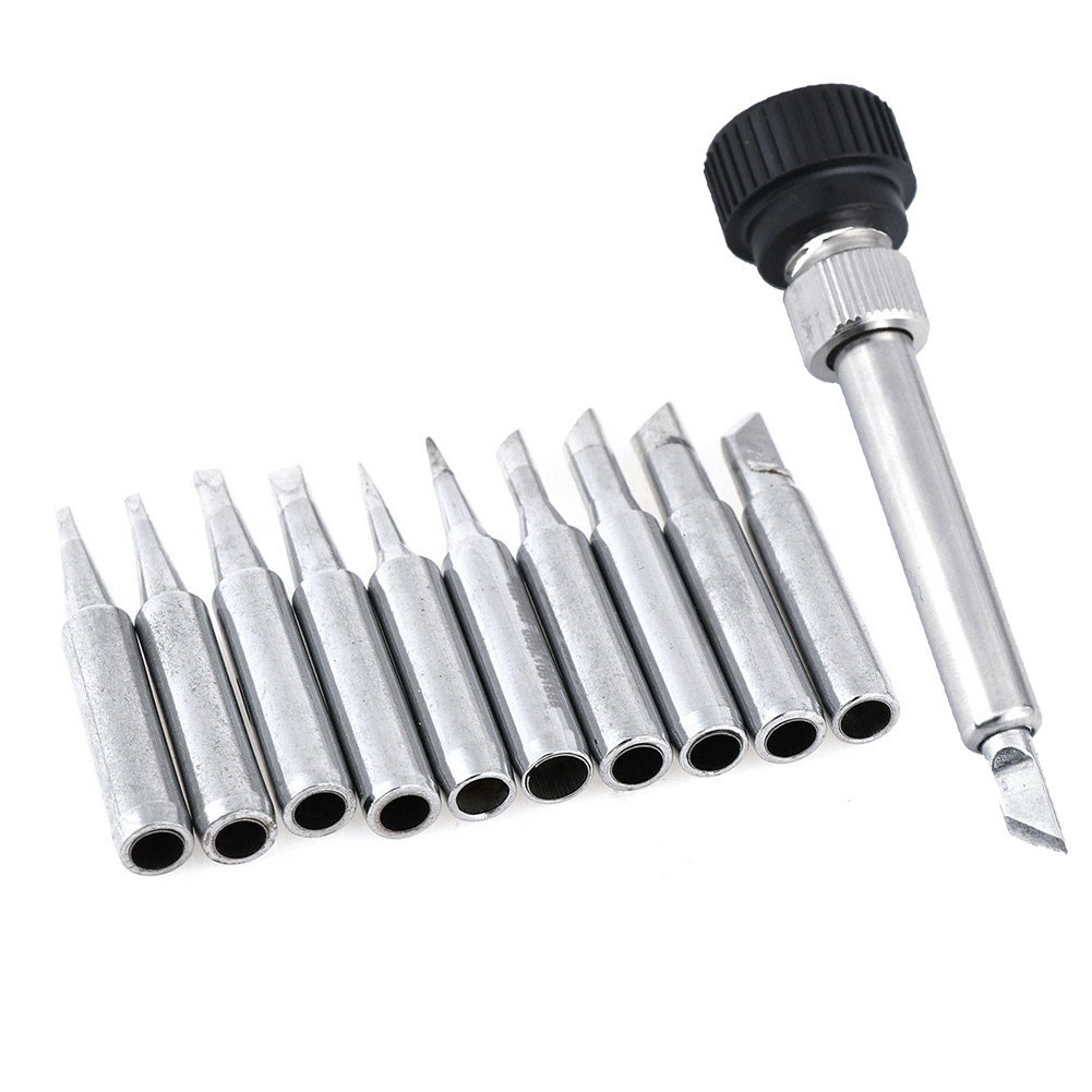 11X 900M-T Soldering Station Iron Solder Tip Adaptor Copper For 936 907 898D