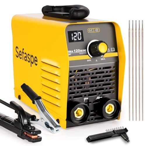 110V Smart Welder with Digital Display, 120A Portable Welding Machine, IGBT