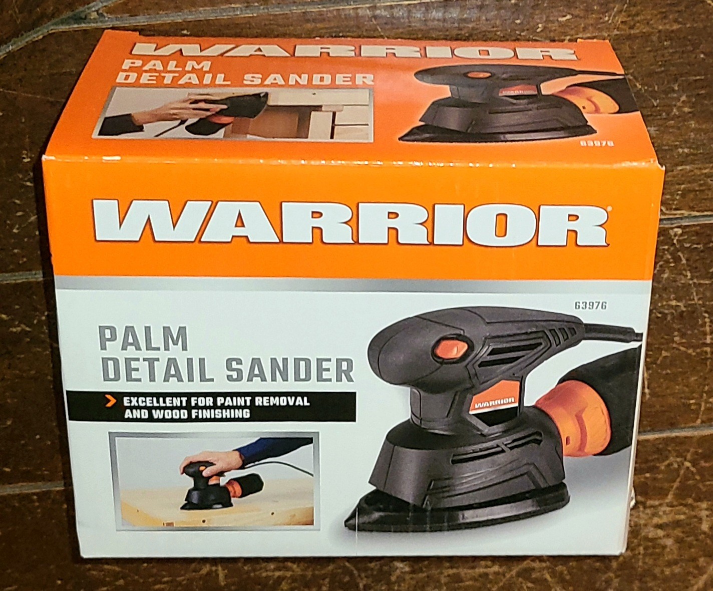 WARRIOR Palm Detail Sander -For Paint Removal & Wood Finishing- Item #63976