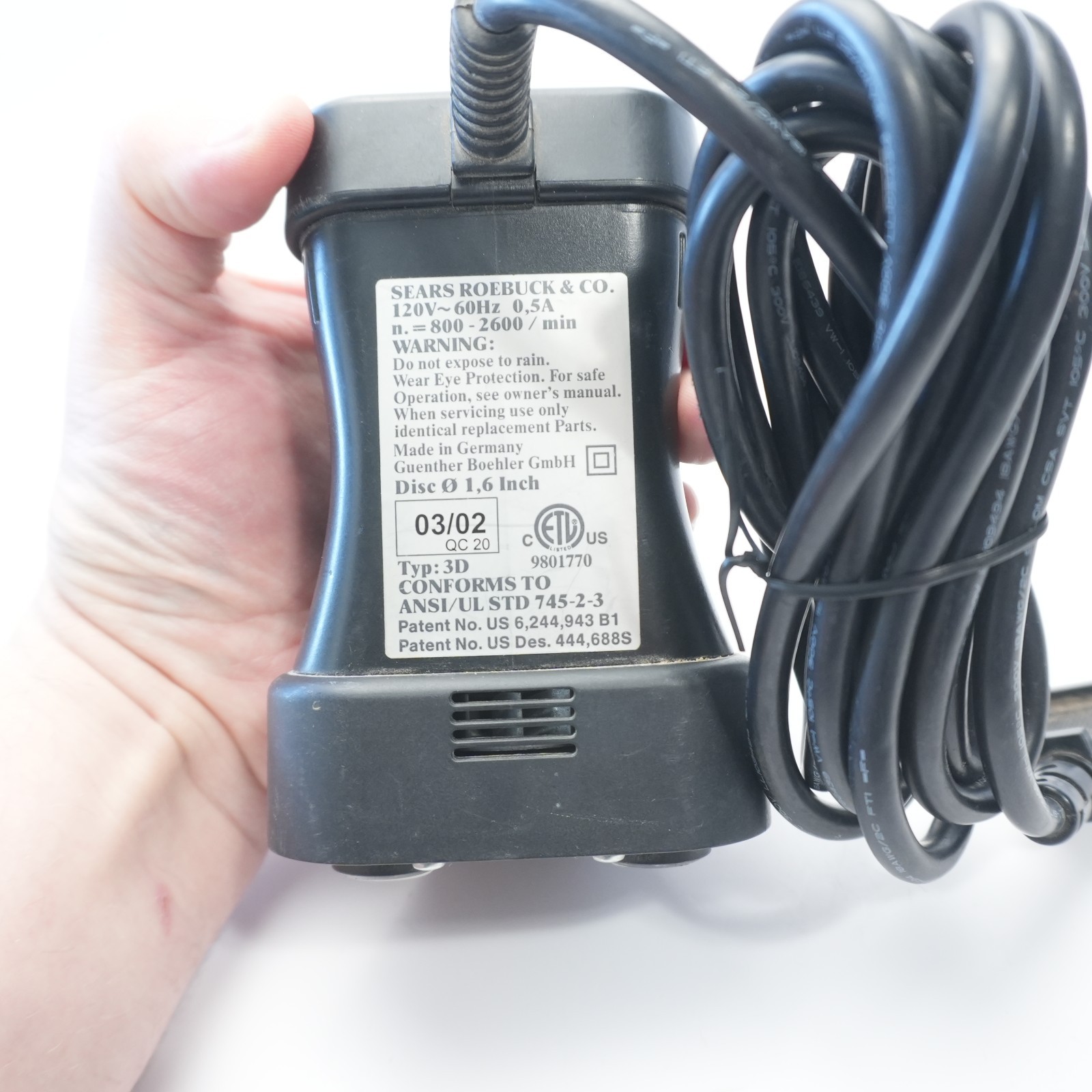 FOR REPAIR Craftsman 3D Sander 911633 11633 Variable Speed parts