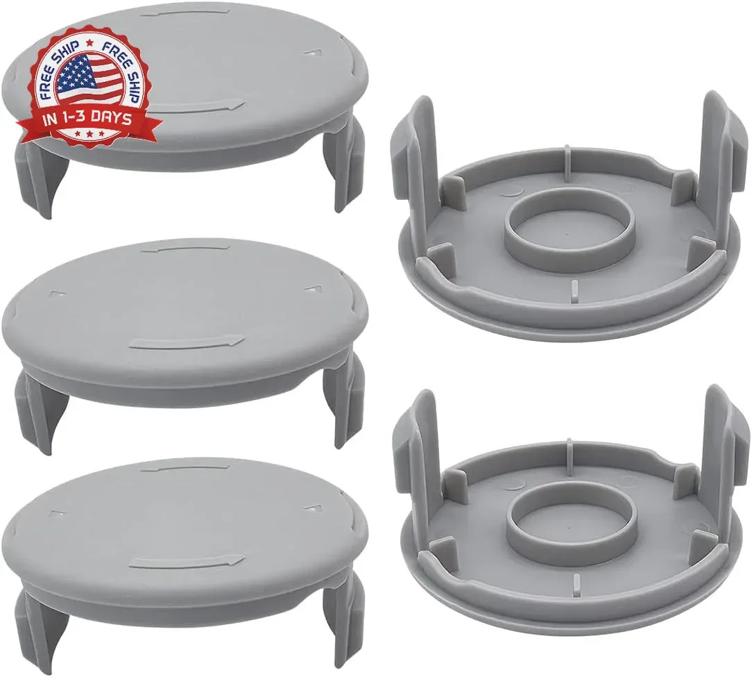 5 Pack AC14HCA Replacement Spool Cap for Ryobi Weed Wacker, Easy-Snap Trimmer He