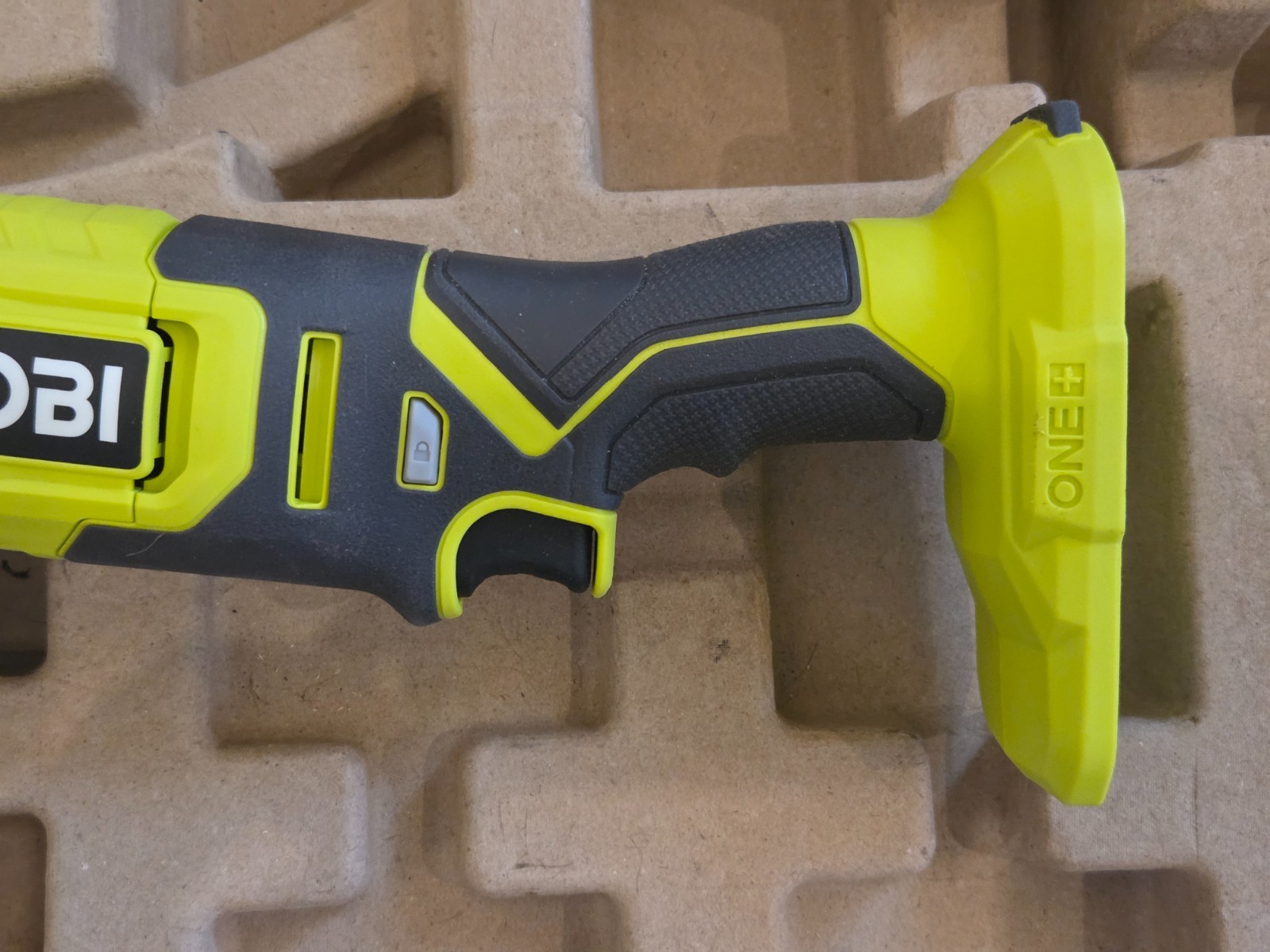 Returned A: Ryobi One+ PCL445B 4 1/2 in Angle Grinder (104-092)