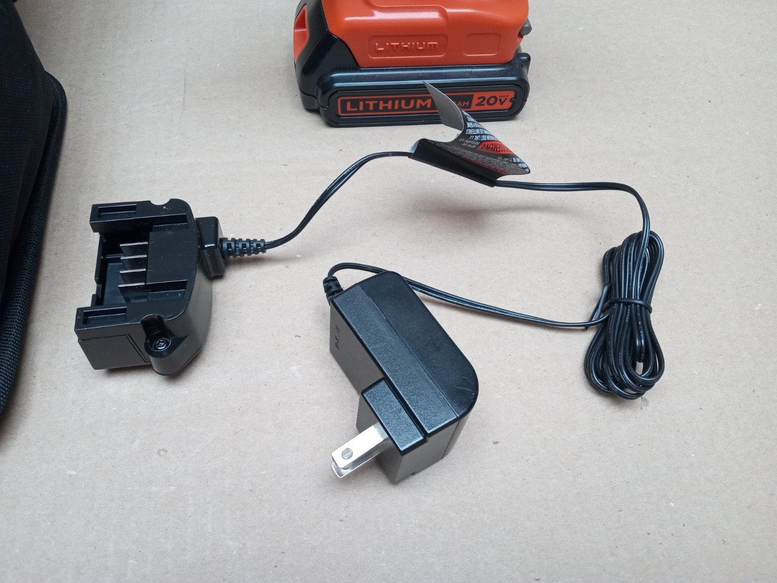 BLACK+DECKER LDX120 Cordless Drill With 20V Max Lithium-Ion Battery & Charger