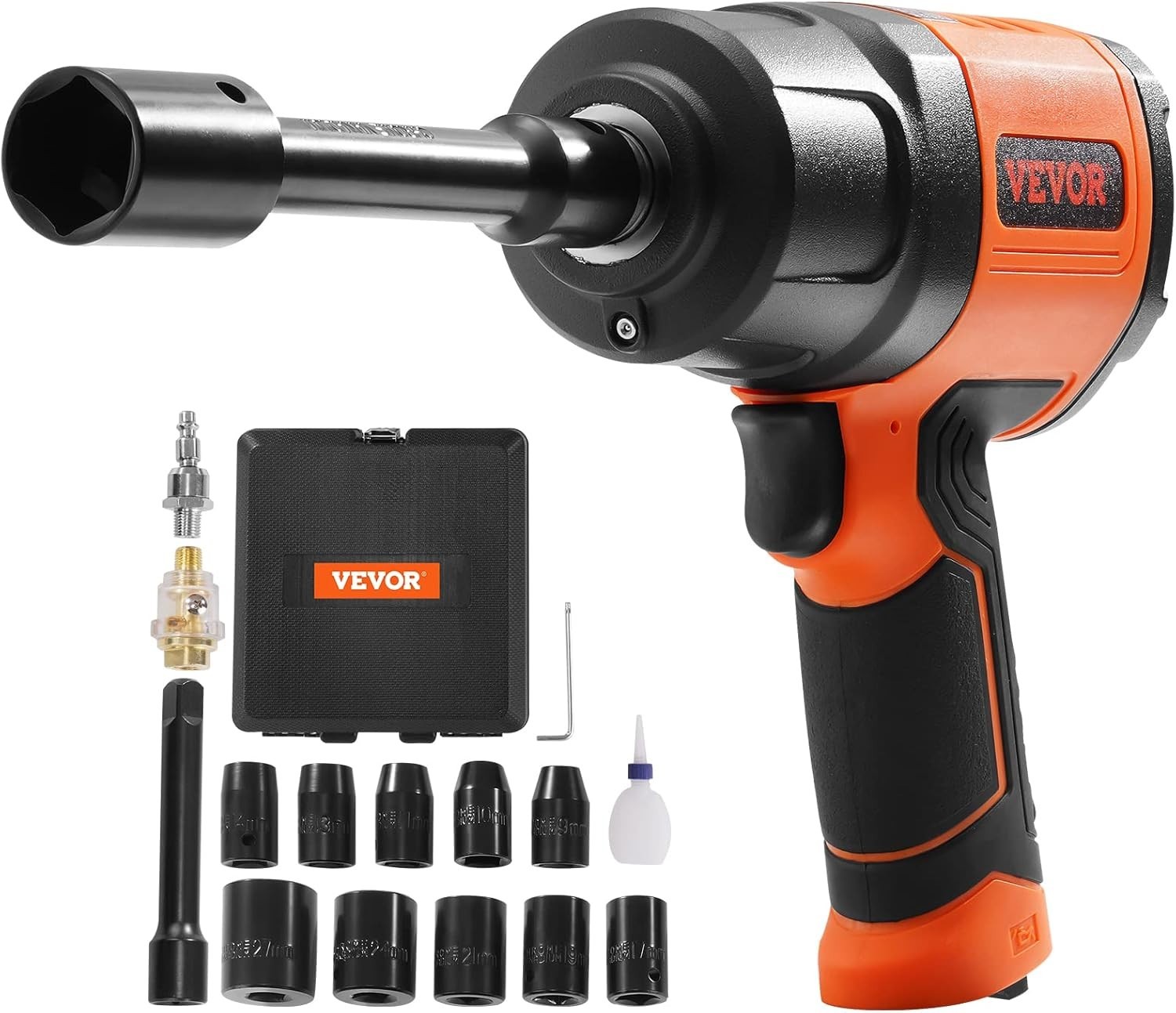 VEVOR 1/2-Inch Air Impact Wrench – High Torque 1400 ft-lbs – Lightweight 4.6 lb
