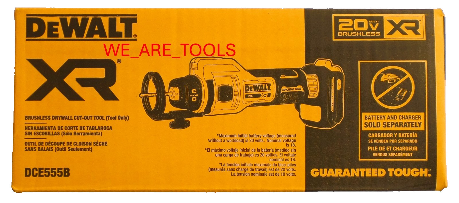 Dewalt DCE555B 20V Max XR Brushless Rotary Drywall Cut-Out Tool 20 Volt