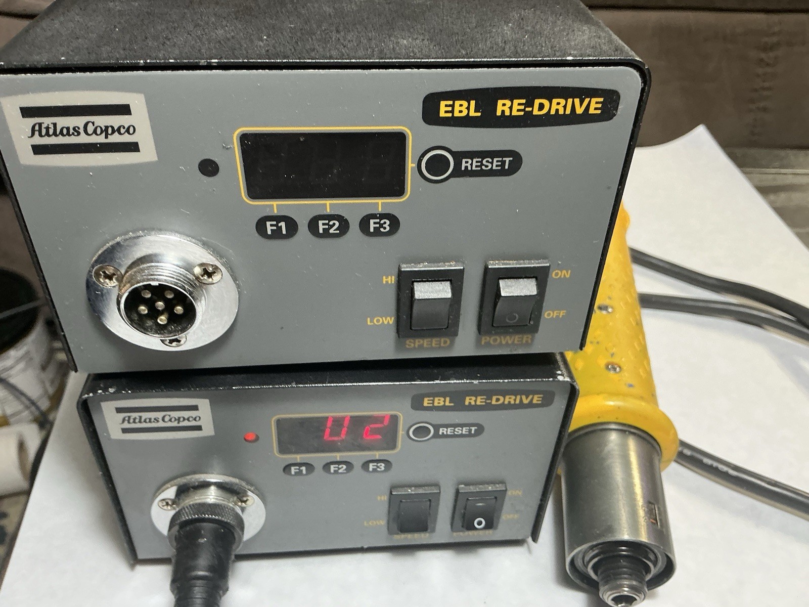 Atlas Copco EBL25 Electric Screwdriver w/ Two EBL RE-Drive Power Units