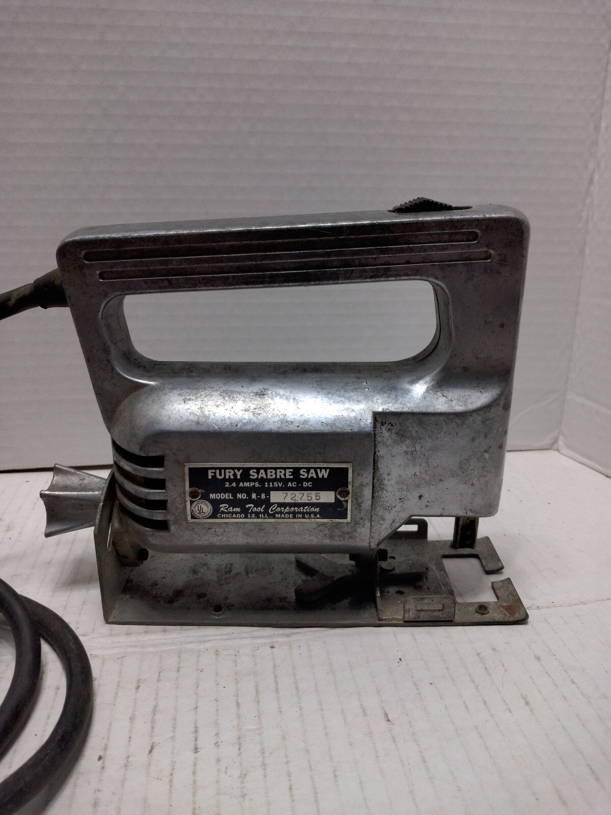 VTG Fury Sabre Saw ModeF-8 Ram Tool Corp 2.4 Amps Corded Electric
